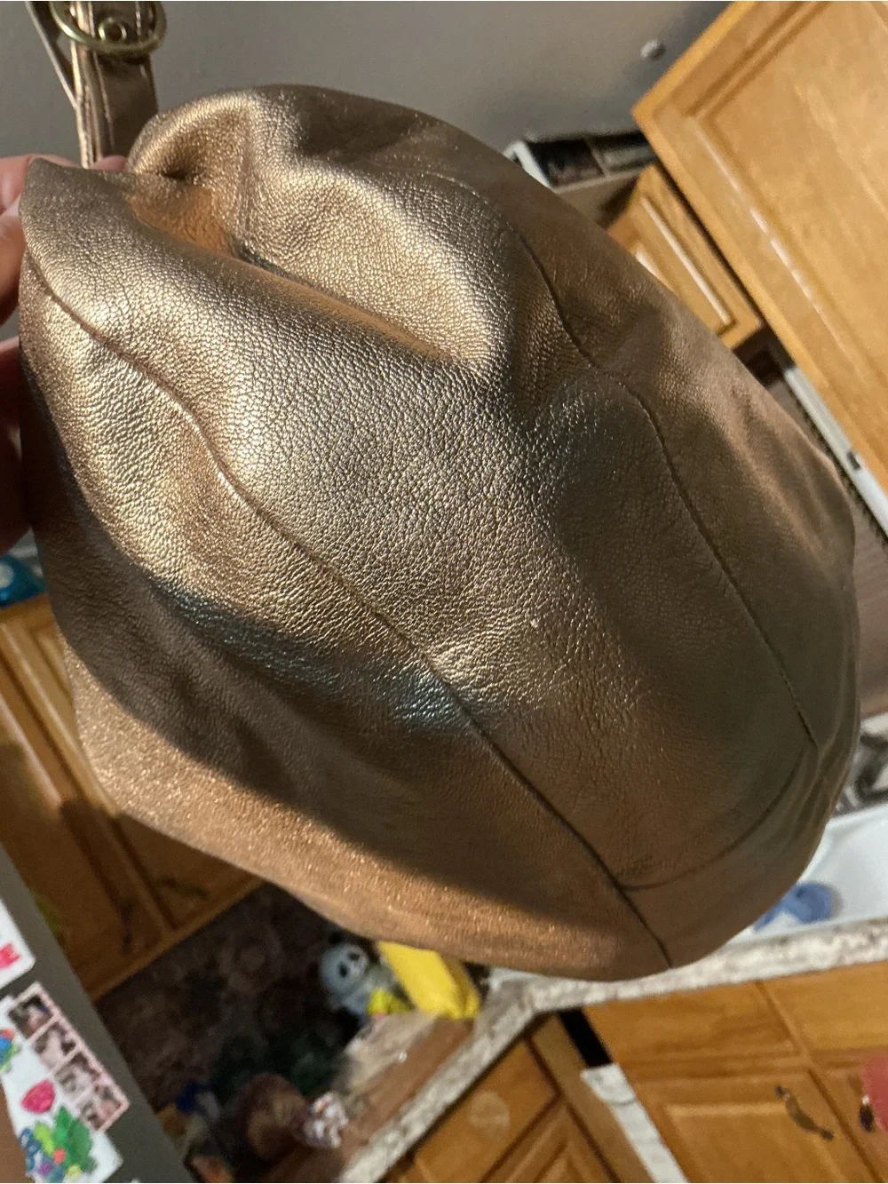 Coach Metallic Bronze Hobo Bag with COA
